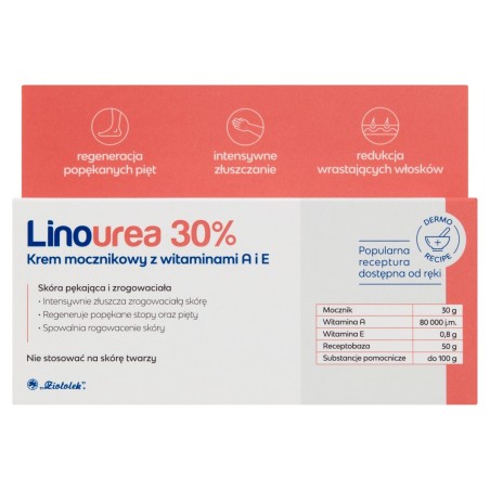 Linourea 30% Urea cream with vitamins A and E 50 g