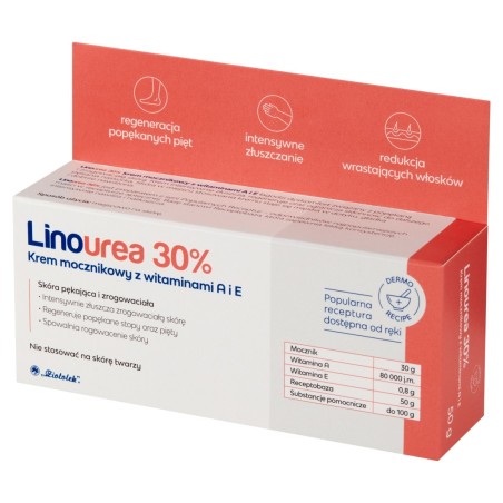 Linourea 30% Urea cream with vitamins A and E 50 g