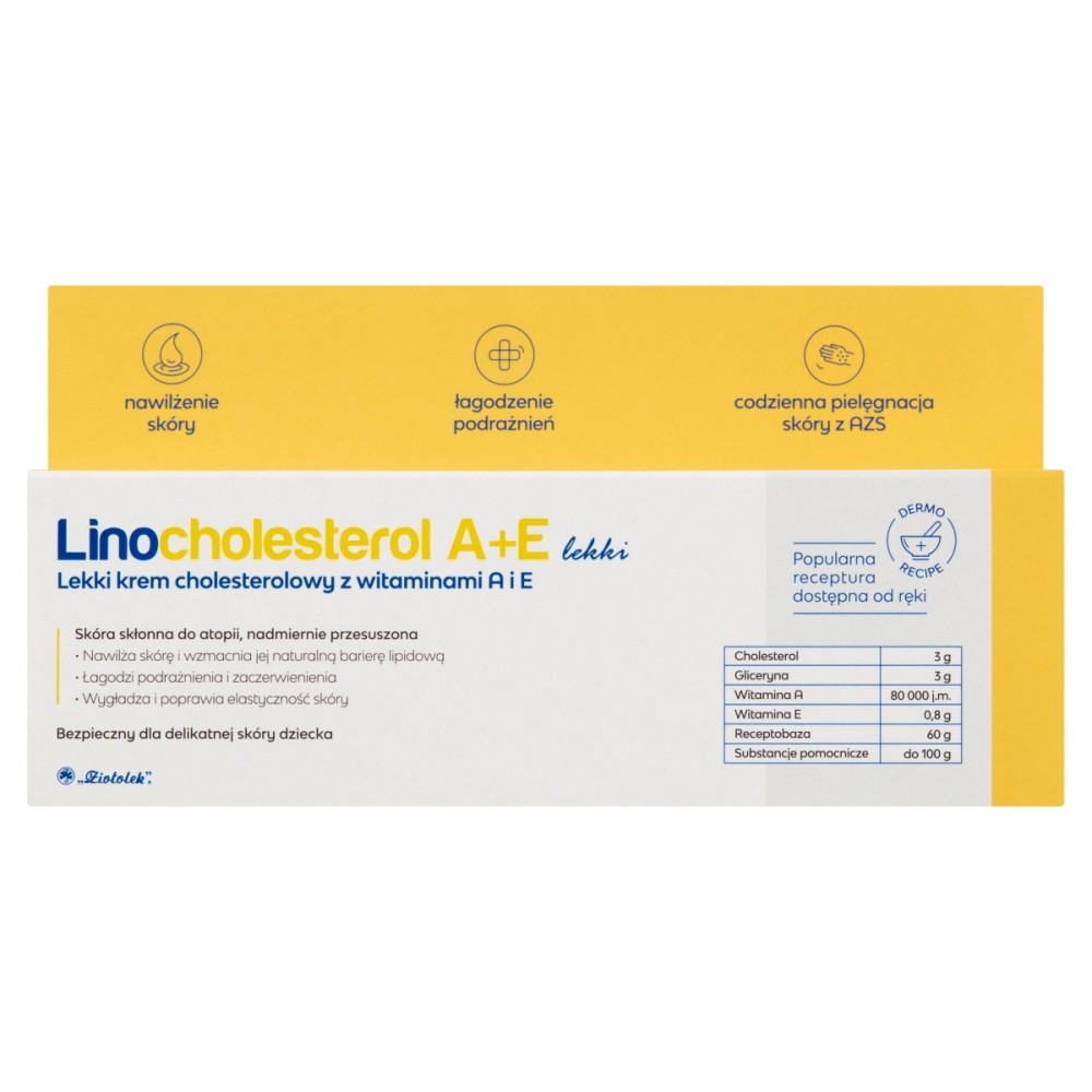 Linocholesterol A+E Light cholesterol cream with vitamins A and E 80 g