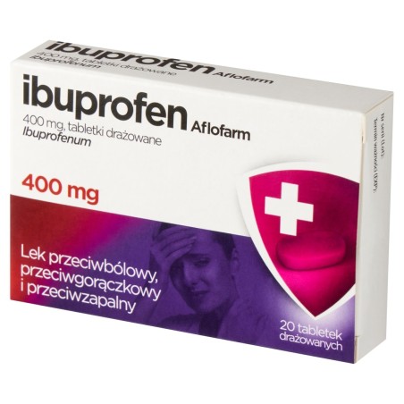 Ibuprofen 400 mg Antipyretic and anti-inflammatory painkiller 20 pieces