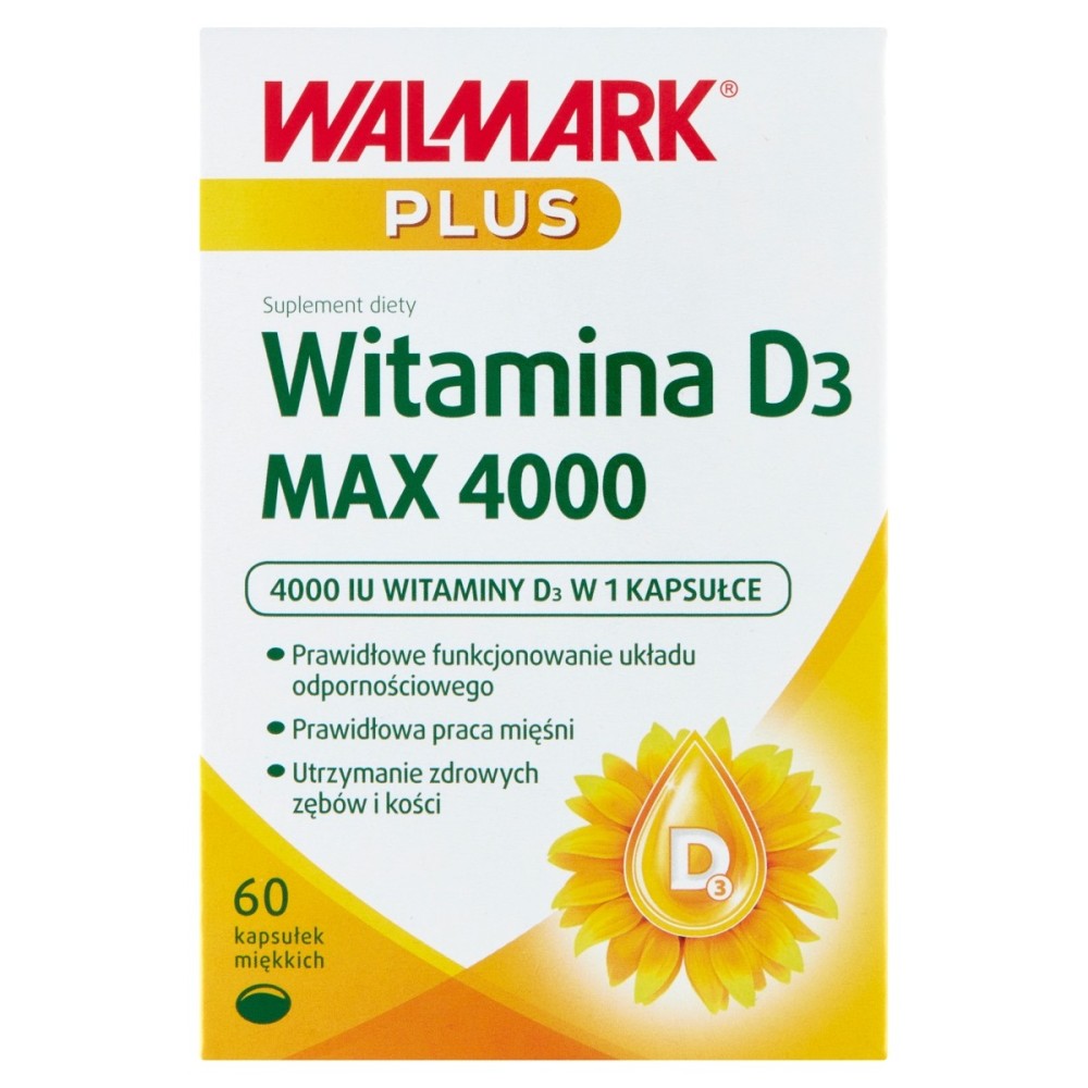 Walmark Plus Dietary supplement vitamin D₃ 9.7 g (60 pieces)