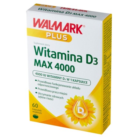 Walmark Plus Suplement diety witamina D₃ 9,7 g (60 sztuk)