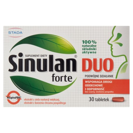 Sinulan Duo Forte Suplemento dietético en comprimidos 15,6 g (30 piezas)