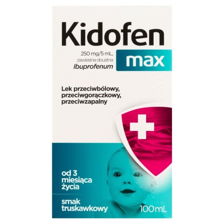 Kidofen Max Ibuprofenum 250 mg/5 ml Oral suspension 100 ml