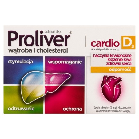 Proliver Suplement diety cardio D₃ 30 tabletek
