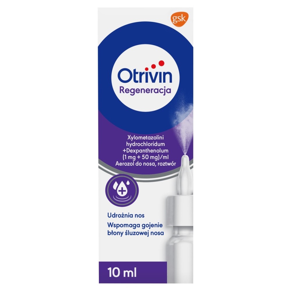 Otrivin 1 mg + 50 mg Regeneration Nasenspray 10 ml