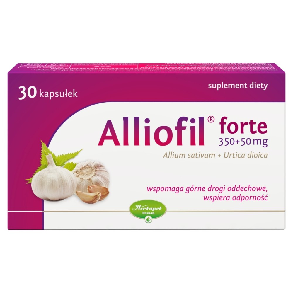 Alliophil Forte 350 + 50 mg Suplemento dietético 30 piezas