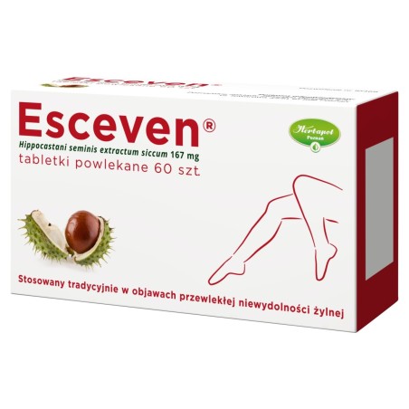 Esceven 167 mg Film-coated tablets 60 pieces