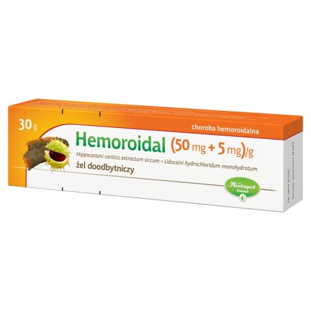 Hemoroidální 50 mg + 5 mg Rektální gel 30 g