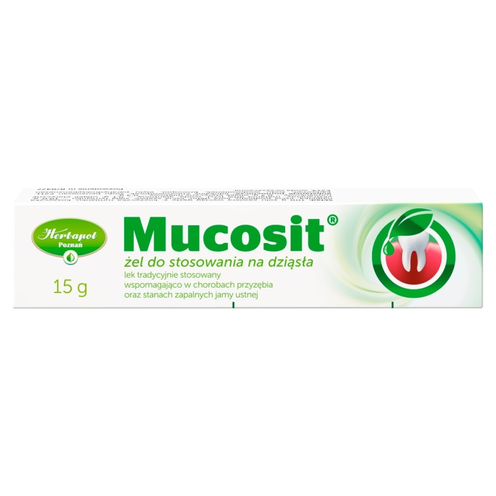 Mucosit Gel pro použití na dásně 15 g