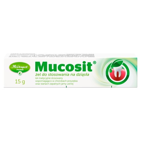 Mucosit Gel pour utilisation sur les gencives 15 g