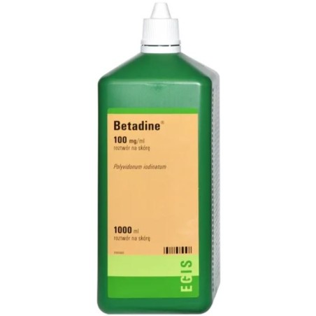 Betadine, 100 mg/ml, roztwór na skórę,1000 ml