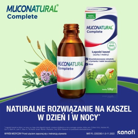Sanofi Muconatural Complete medical device syrup 128 g