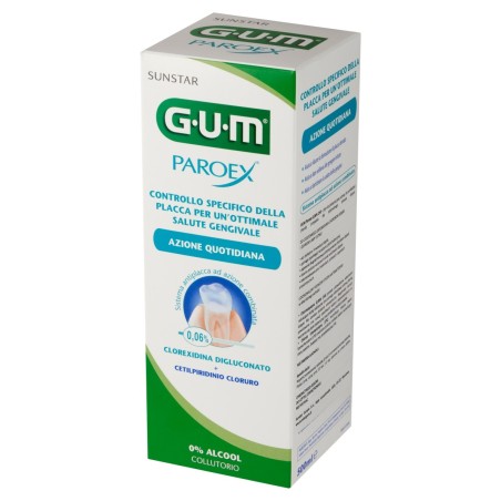 GUM Pareox 0,06 % CHX Płyn do płukania jamy ustnej 500 ml