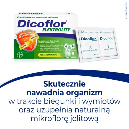 Dicoflor Lebensmittel für besondere medizinische Zwecke Elektrolyte 40,8 g (12 Stück)
