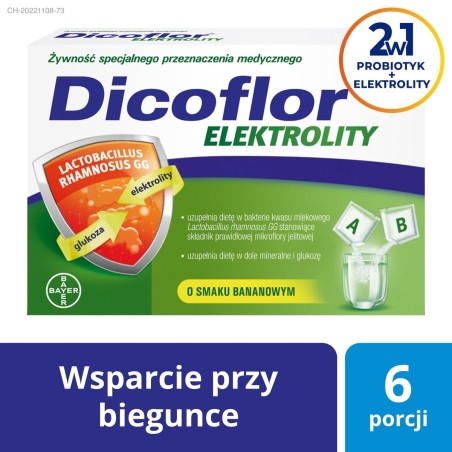 Dicoflor Żywność specjalnego przeznaczenia medycznego elektrolity 40,8 g (12 sztuk)