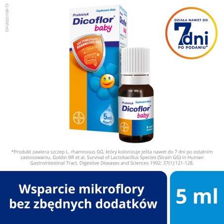 Dicoflor Baby Probiotic dietary supplement 5 ml