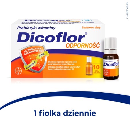 Dicoflor Immunity Nahrungsergänzungsmittel Probiotikum + Vitamine 109,63 g (10 Stück)