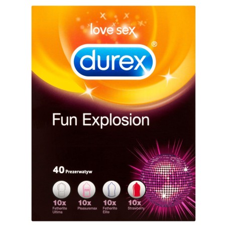Durex Preservativos Fun Explosion 40 piezas