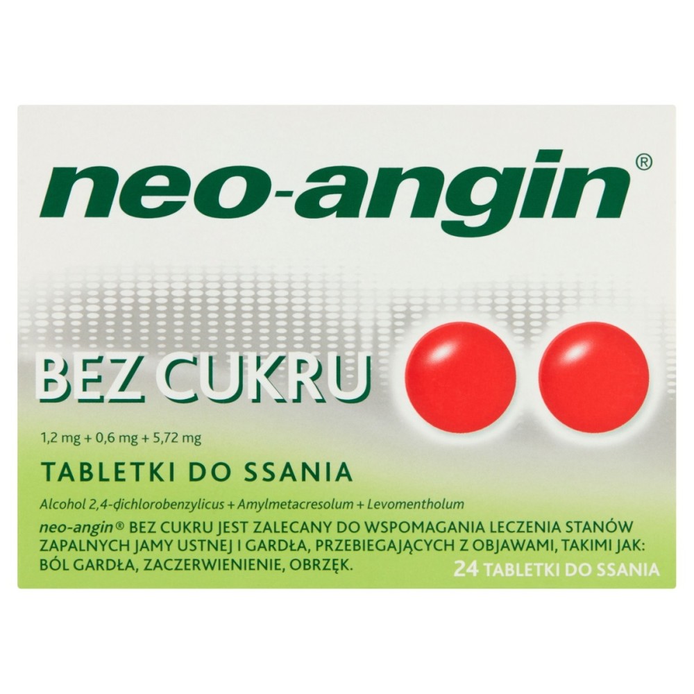 Neo-angin Sugar free lozenges 24 pieces
