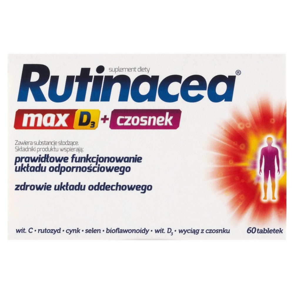 Rutinacea max D₃ + česnek Doplněk stravy 60 kusů
