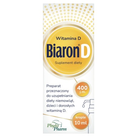 Biaron D Complément alimentaire vitamine D 400 UI gouttes 10 ml