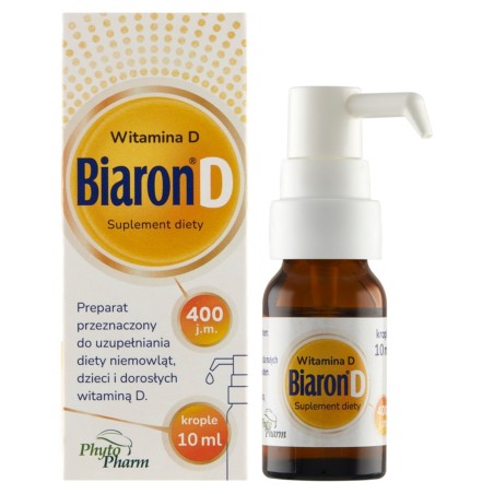 Biaron D Dietary supplement vitamin D 400 IU drops 10 ml
