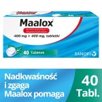 Sanofi Maalox 400 mg + 400 mg Tabletki 40 sztuk
