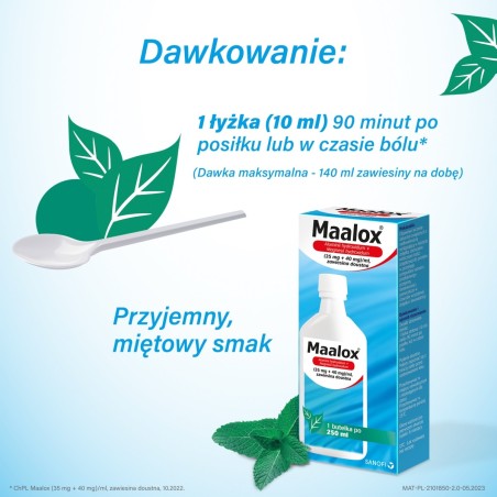 Sanofi Maalox 35 mg + 40 mg Suspension zum Einnehmen 250 ml