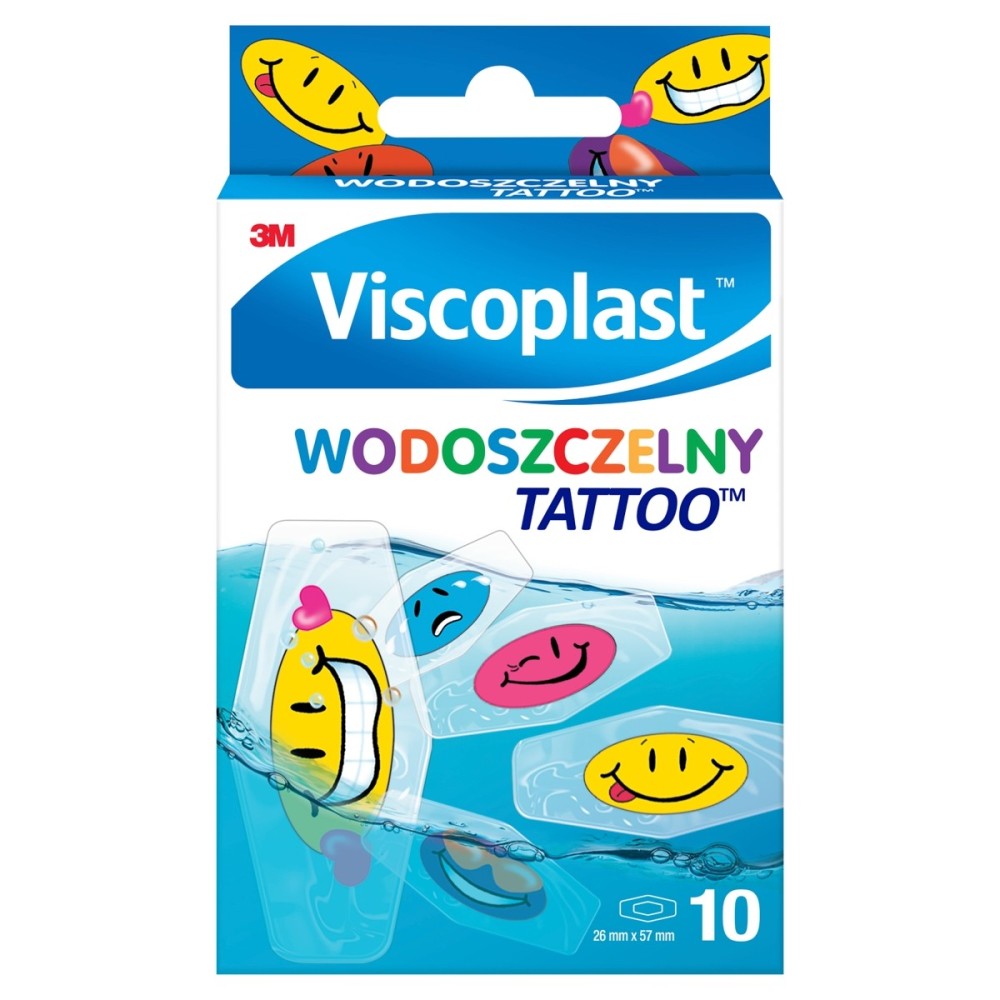 Viscoplast Tattoo Waterproof patches 57 mm x 26 mm 10 pieces