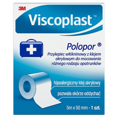 Adhesivo Viscoplast Polopor 5 m x 50 mm