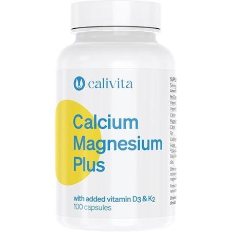 Calcium Magnesium Plus D3 a K2 Calivita 100 kapslí