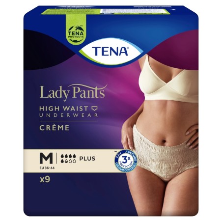 TENA Lady Pants Noir Plus Absorbent underwear for women M 9 pieces