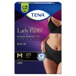 TENA Lady Pants Noir Plus Saugfähige Unterwäsche für Damen M 30 Stück