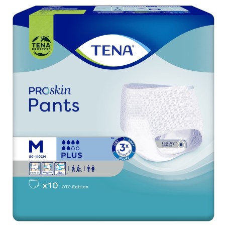 TENA ProSkin Pants Plus Majtki chłonne M 10 sztuk