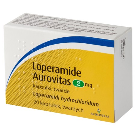 Loperamide Aurovitas 2 mg Kapsułki twarde 20 sztuk