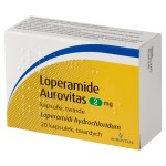Loperamida Aurovitas 2 mg Cápsulas duras 20 piezas