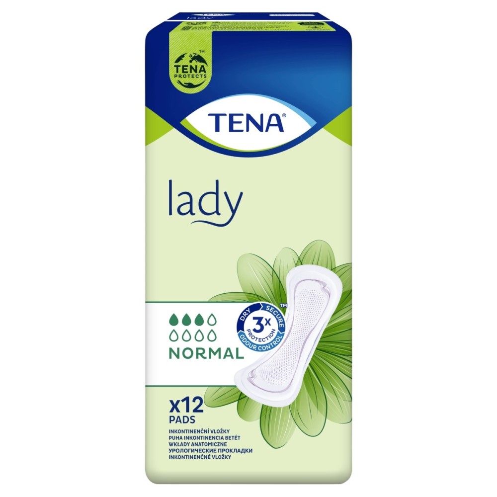 TENA Lady Normal Anatomical inserts 12 pieces