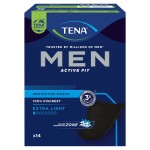 TENA Men Extra Light Black Insertos anatómicos 14 piezas