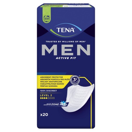 TENA Men Level 2 Anatomical inserts 20 pieces