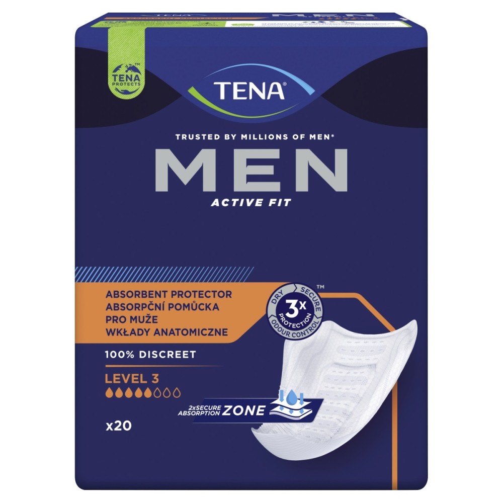TENA Men Level 3 Anatomické pleny 20 kusů
