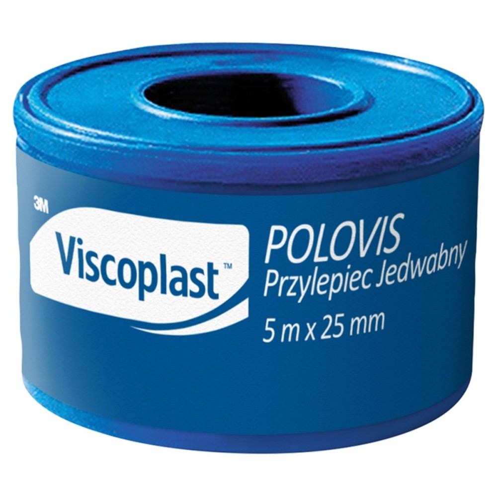 Adesivo Viscoplast Polovis Silk 5 m x 25 mm