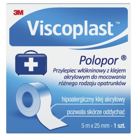 Adhésif Viscoplast Polopor 5 m x 25 mm