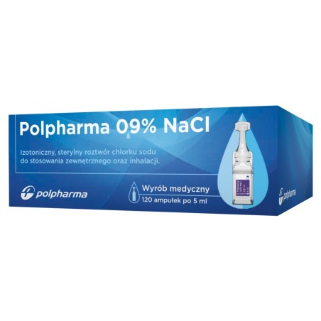 Polpharma 0.9% NaCl 5 ml x 120 amp.