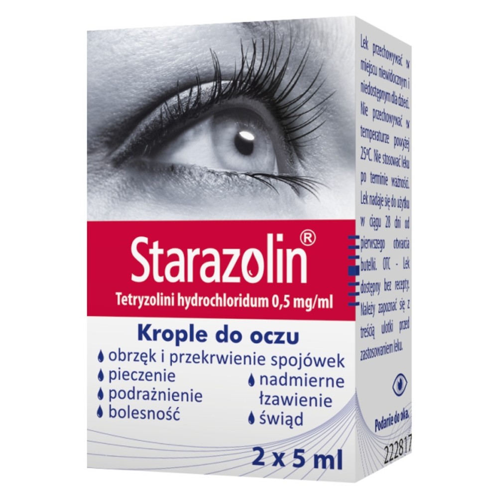 Starazolin oční kapky 0,5 mg/ml 5 ml x 2