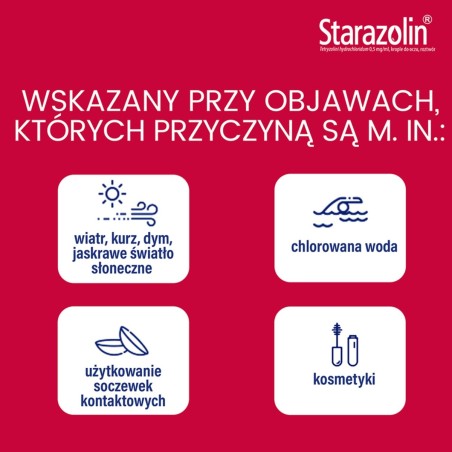 Starazolin eye drops 0.5 mg/ml 5 ml x 2