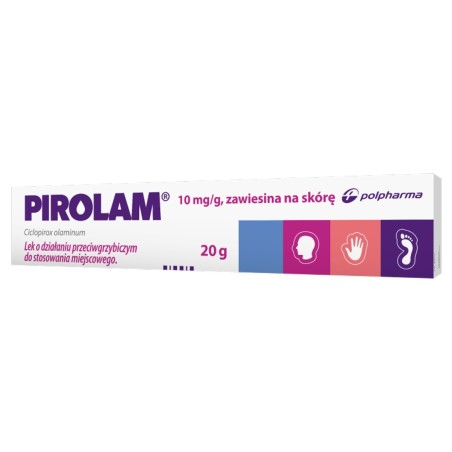 Pirolam-Suspension für die Haut 0,01 g/1 g, 20-g-Tube