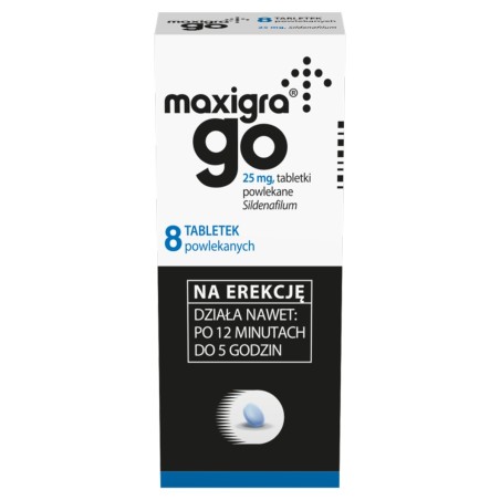 Maxigra Go 25 mg x 8 coated tabl.