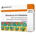 Vitamina A+E Medana (2500 mg + 200 mg) x 20 capsule. elastico