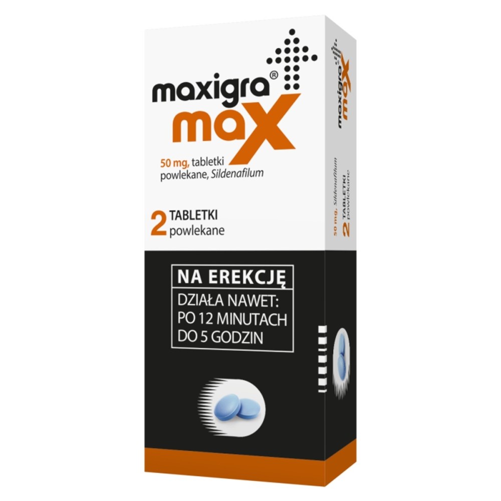 Maxigra Max 50 mg x 2 Filmtabletten